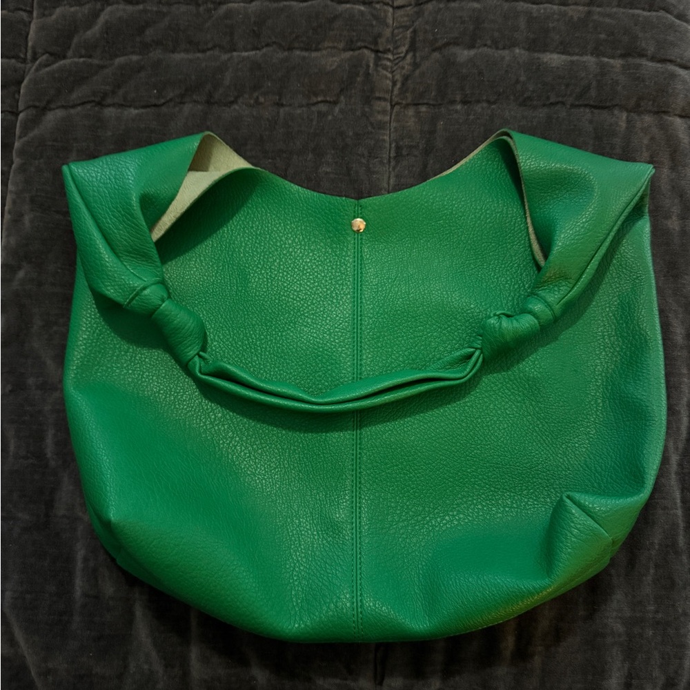 Anthropologie Love Knot Slouchy Bag in Green ☘️ - Picture 4 of 10